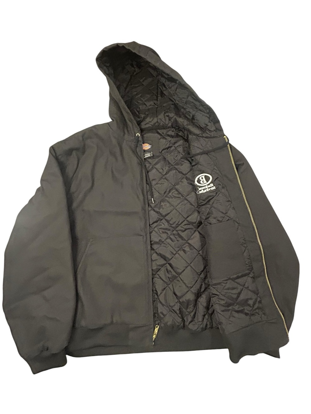 Dickies‎ Men's Black Rigid Duck Quilted Lined Hooded Work Jacket 3XL NWT